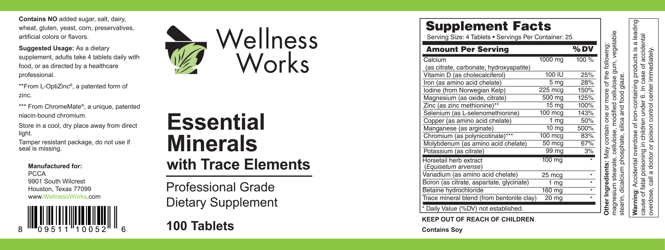 Essential Minerals with Trace Elements PCCA