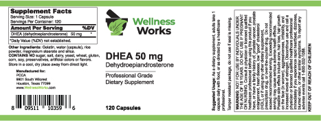 DHEA 50 mg, Micronized - PCCA