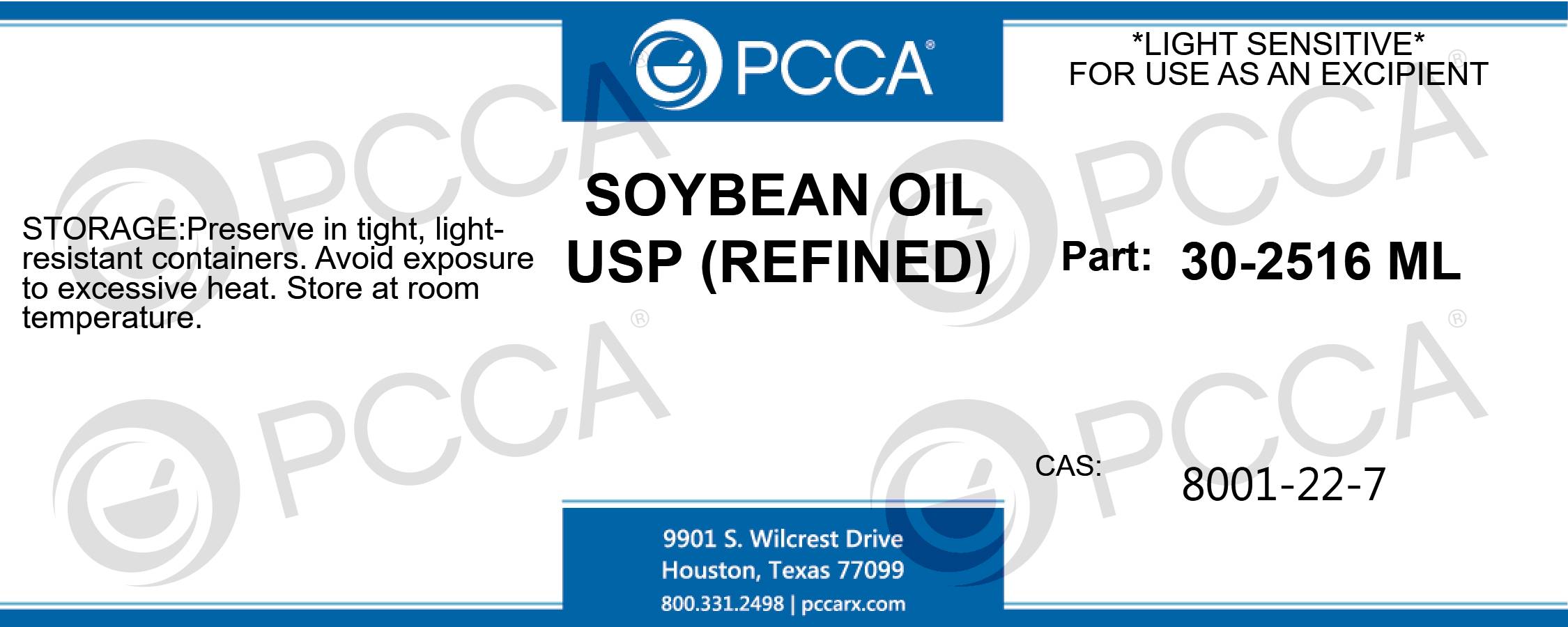 SOYBEAN OIL USP (REFINED) PCCA