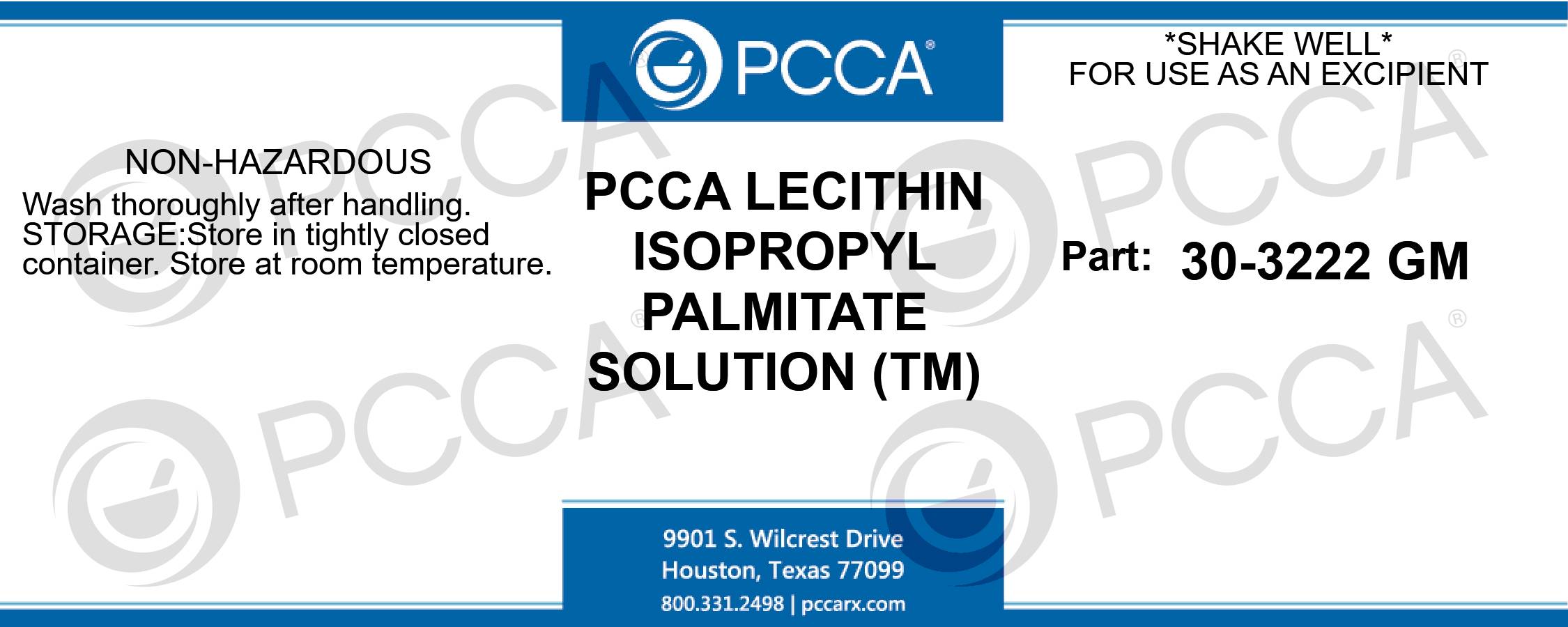 LECITHIN ISOPROPYL PALMITATE SOLUTION™ PCCA