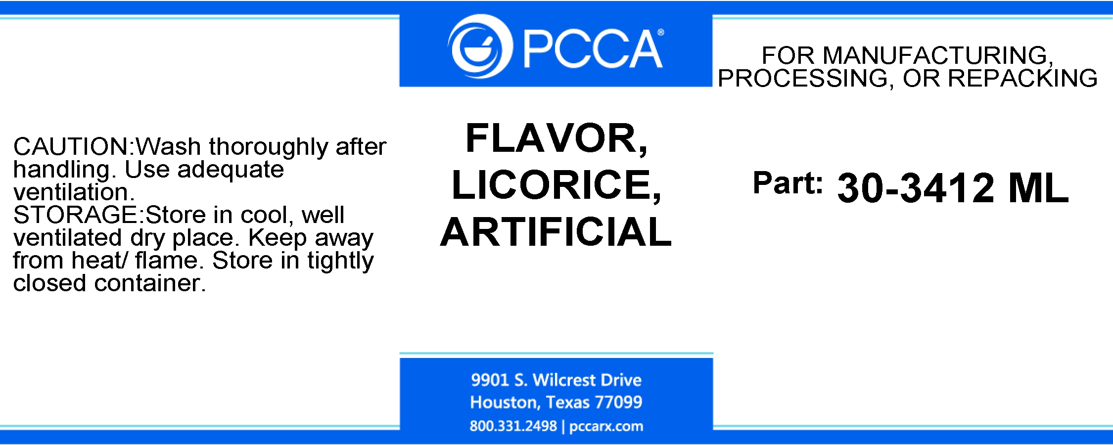 LICORICE, ARTIFICIAL PCCA