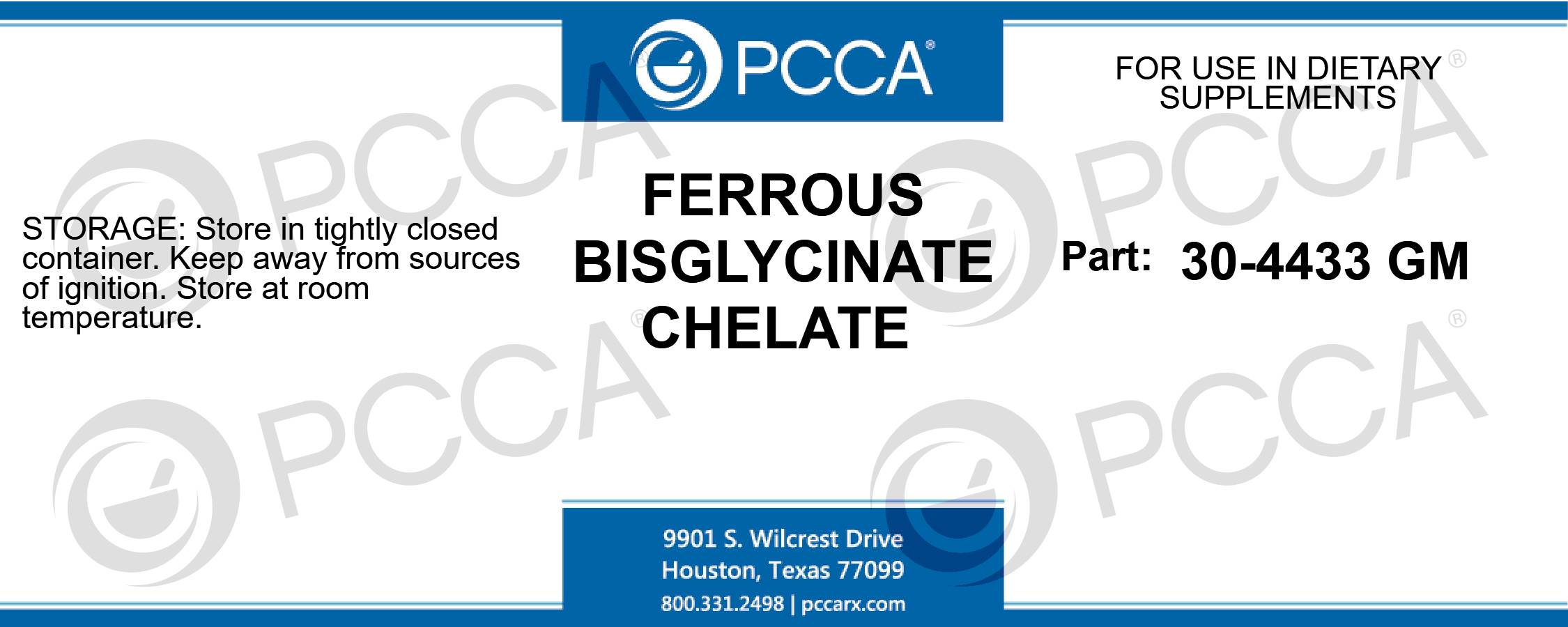 FERROUS BISGLYCINATE CHELATE PCCA
