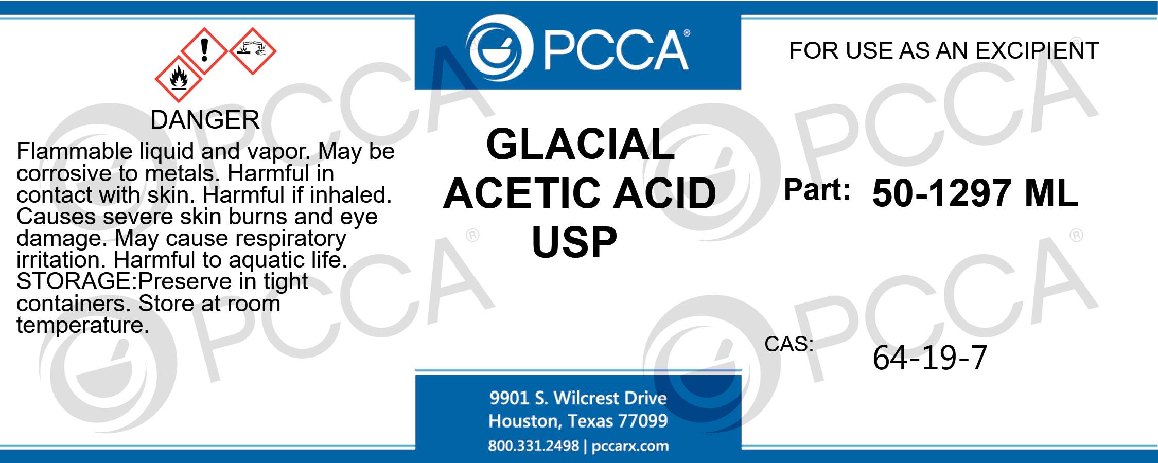 GLACIAL ACETIC ACID USP PCCA