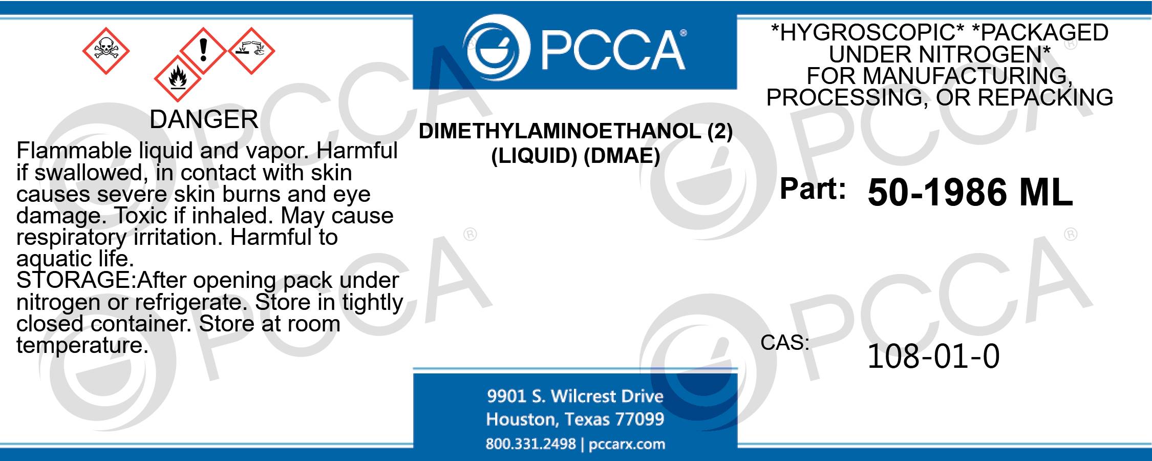 DIMETHYLAMINOETHANOL (2) (LIQUID) (DMAE) PCCA