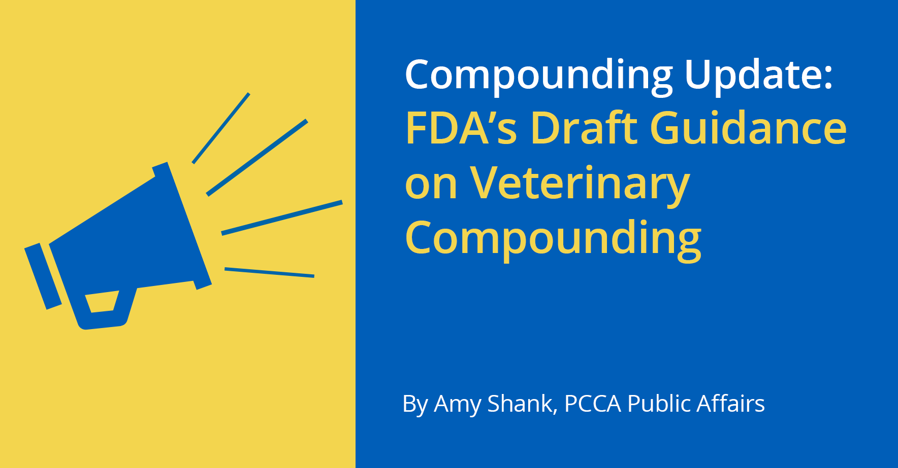 THE PCCA BLOG FDA Guidance Explained Compounding with Bulk Dru