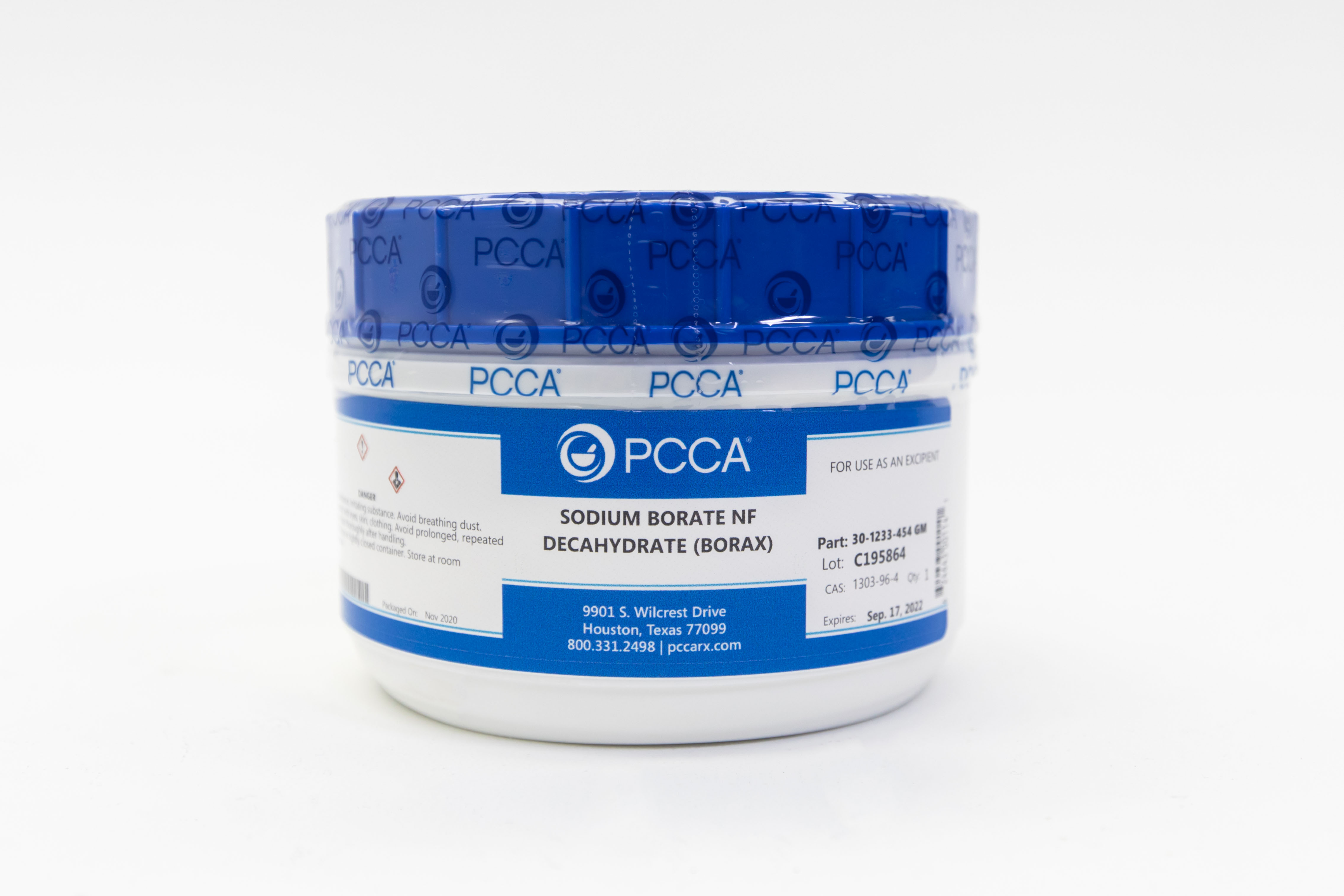 SODIUM BORATE NF DECAHYDRATE (BORAX) - PCCA