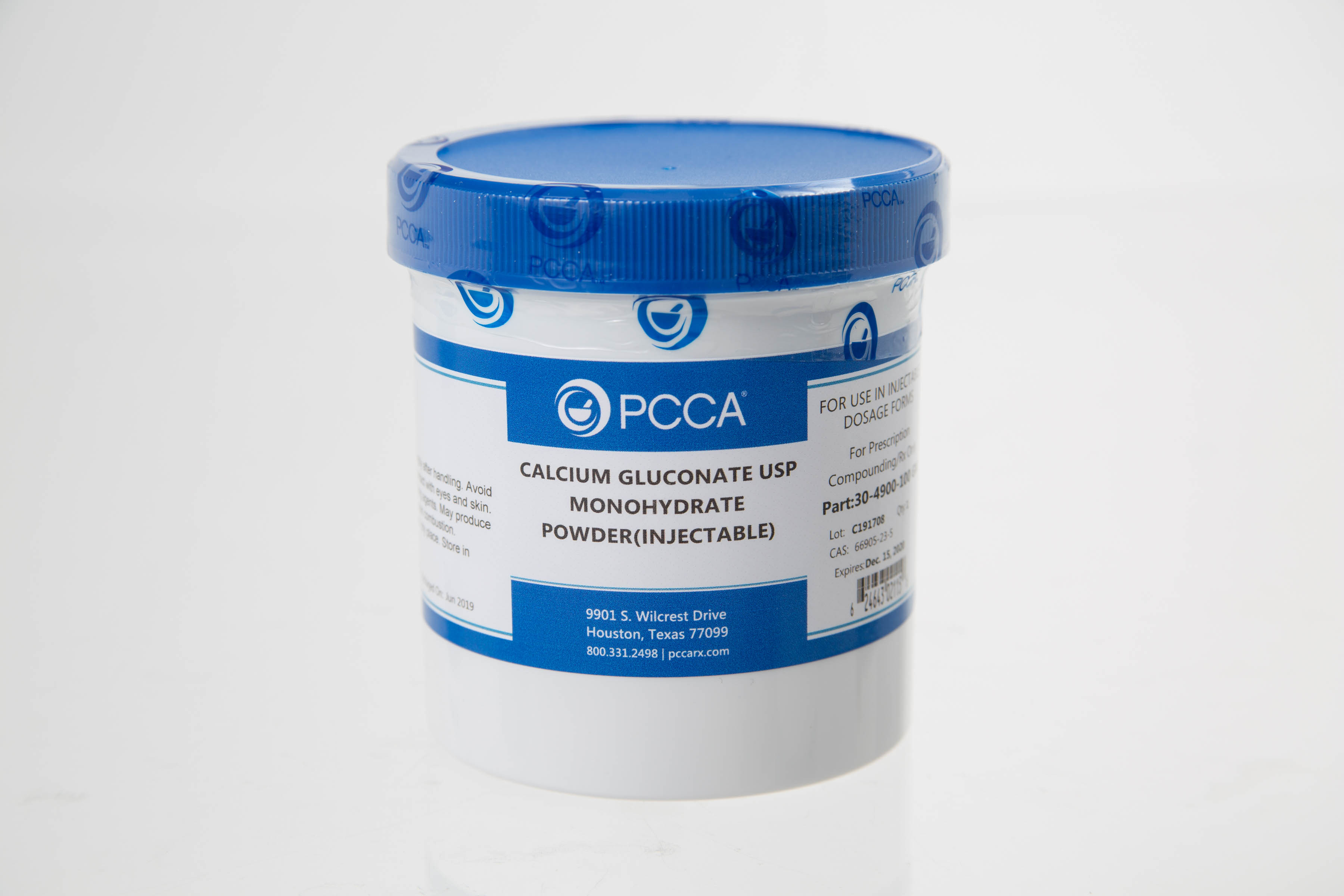 CALCIUM GLUCONATE USP MONOHYDRATE POWDER(INJECTABLE) PCCA