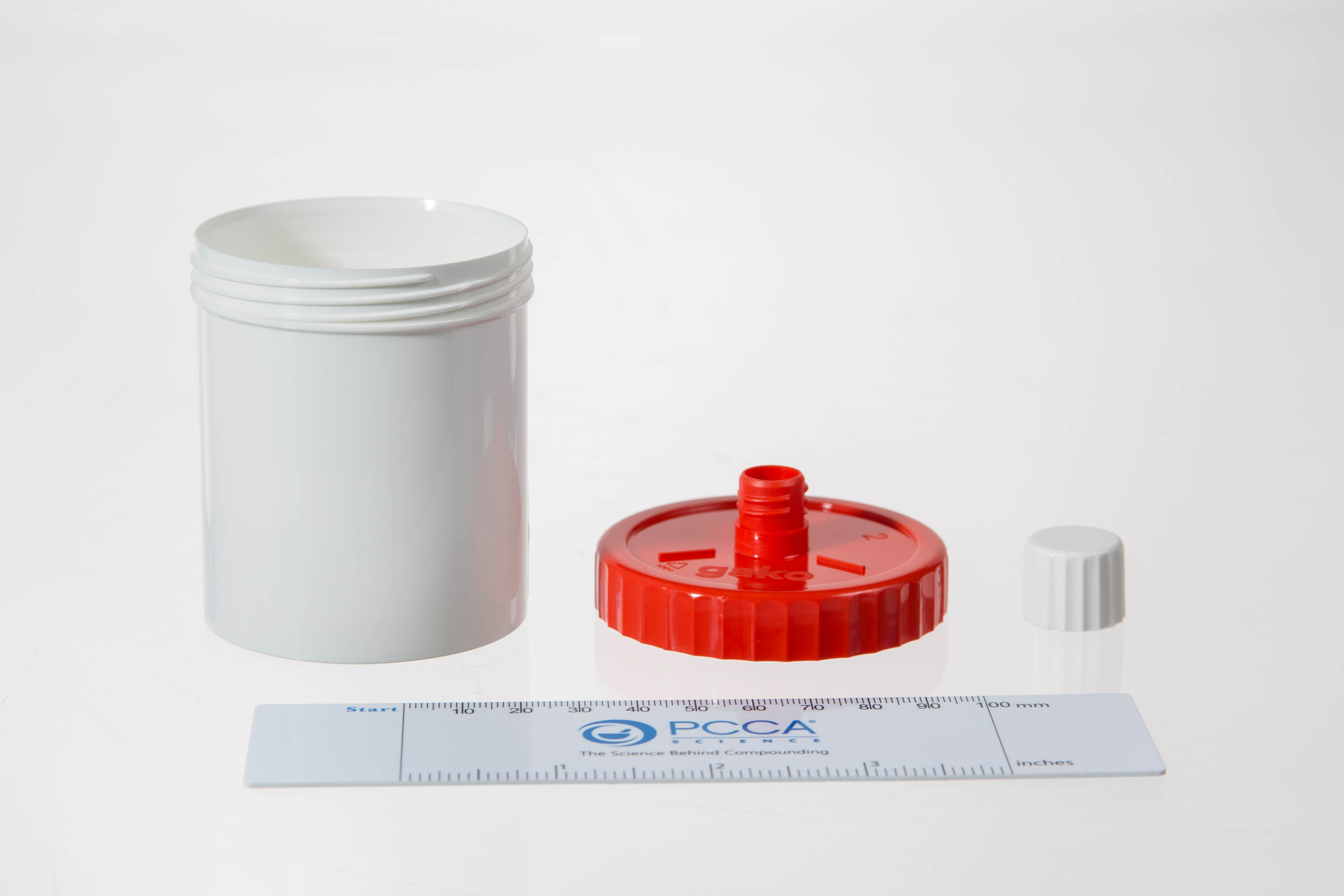 EMP, MIXING JAR 100 GRAM (RED CAP) PCCA