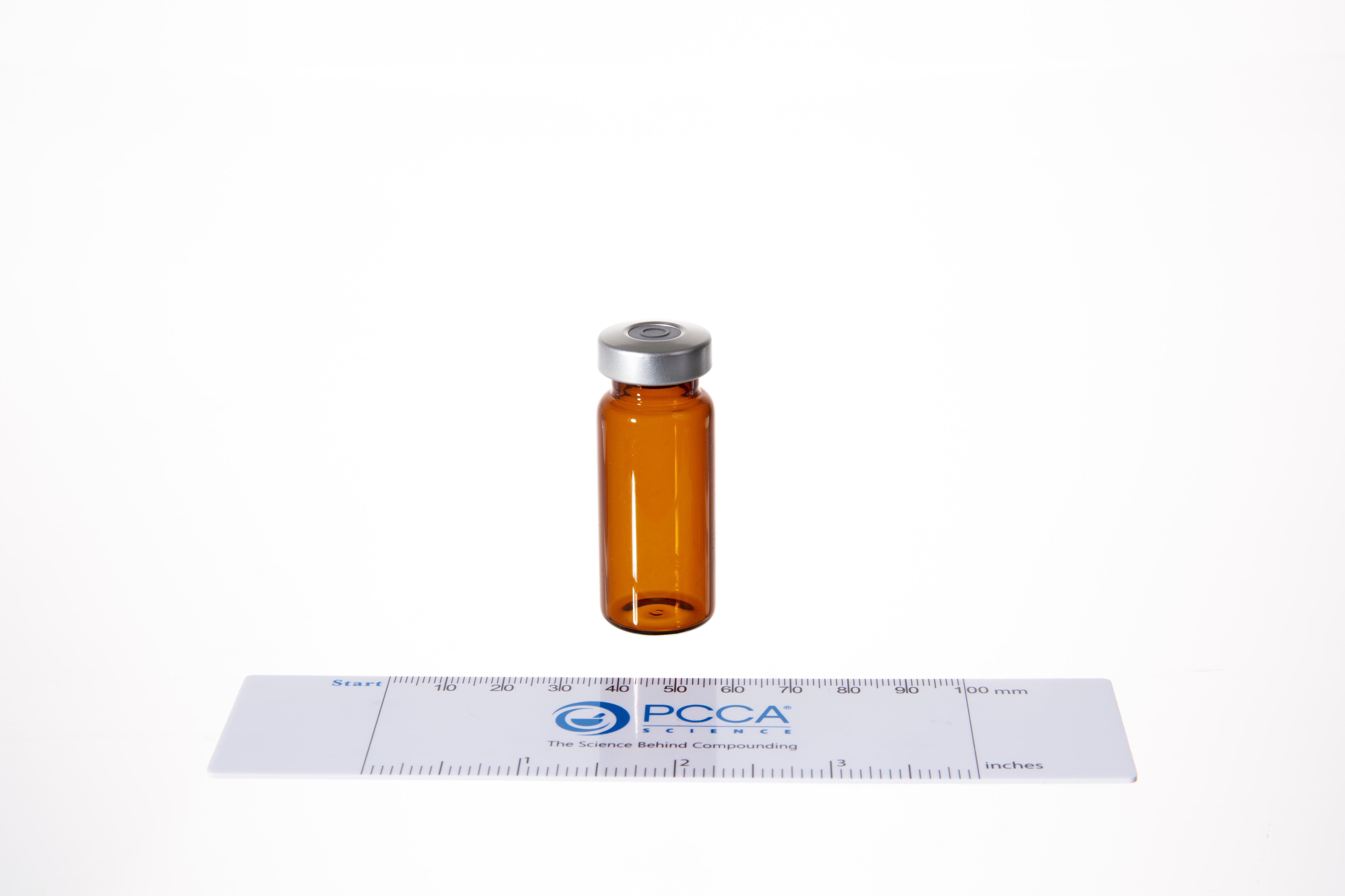 SERUM BOTTLE STERILE AMBER, GLASS 10 ML PCCA